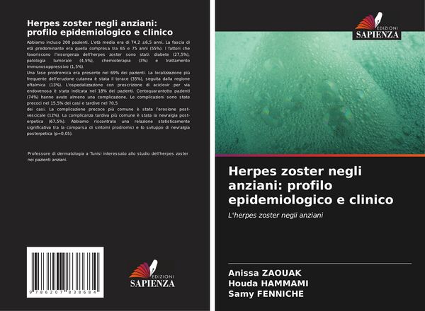 Produktbild: Herpes zoster negli anziani: profilo epidemiologico e clinico