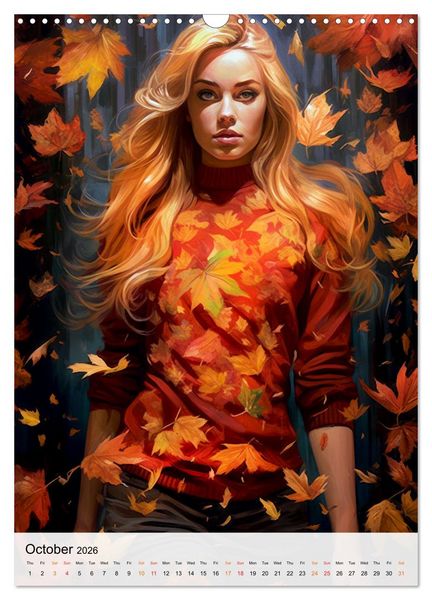 Produktbild: Flourishing Femmes (Wall Calendar 2026 DIN A3 portrait), CALVENDO 12 Month Wall Calendar