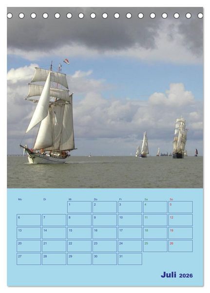 Produktbild: Seefahrer Romantik 2026 (Tischkalender 2026 DIN A5 hoch), CALVENDO Monatskalender