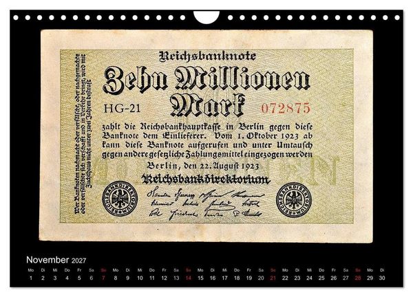 Produktbild: Vergangene Werte (Wandkalender 2027 DIN A4 quer), CALVENDO Monatskalender