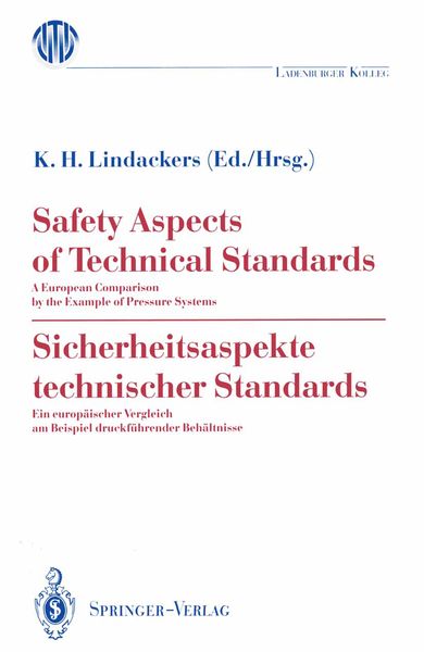 Produktbild: Safety Aspects of Technical Standards / Sicherheitsaspekte technischer Standards