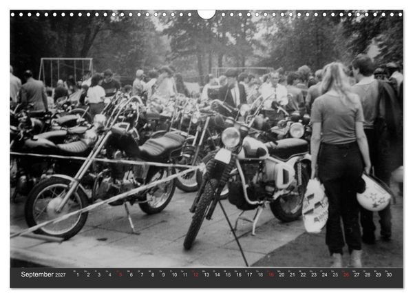 Produktbild: east Rider - Biker und Bikes aus der DDR (Wandkalender 2027 DIN A3 quer), CALVENDO Monatskalender