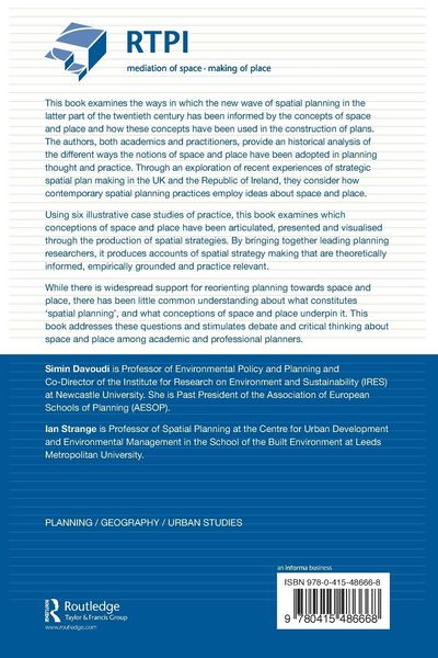 Produktbild: Conceptions of Space and Place in Strategic Spatial Planning