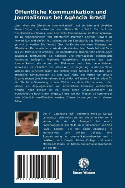 Produktbild: &Ouml;ffentliche Kommunikation und Journalismus bei Ag&ecirc;ncia Brasil