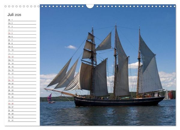 Produktbild: Historische Segelschiffe auf der Ostsee (Wandkalender 2026 DIN A3 quer), CALVENDO Monatskalender
