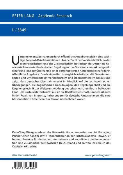 Produktbild: Unternehmens&uuml;bernahmen nach taiwanesischem und deutschem Recht