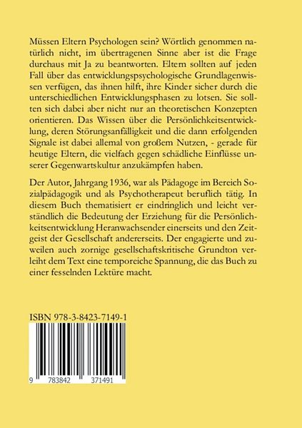 Produktbild: M&uuml;ssen Eltern Psychologen sein?