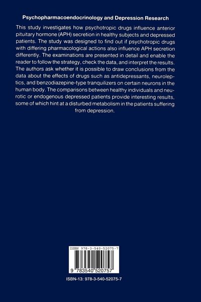 Produktbild: Psychopharmacoendocrinology and Depression Research