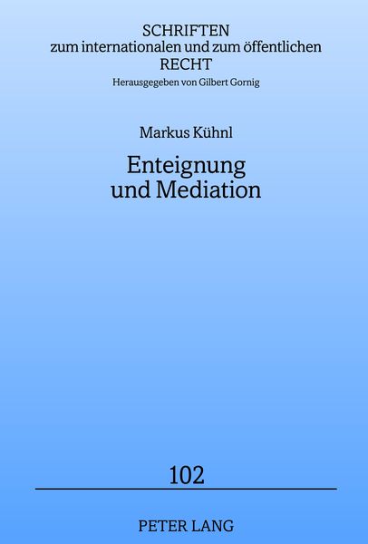 Produktbild: Enteignung und Mediation