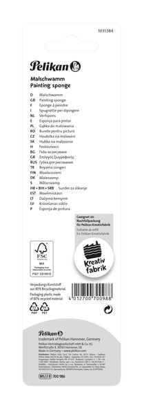 Produktbild: Pelikan Malschwamm, Schwamm 2er Set