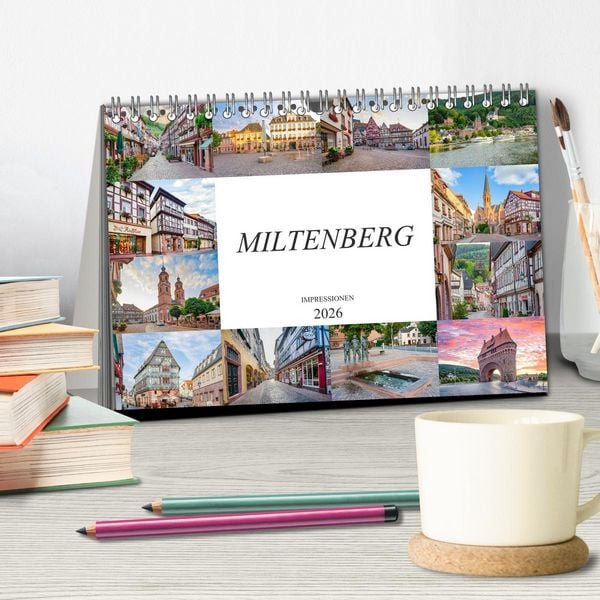 Produktbild: Miltenberg Impressionen (Tischkalender 2026 DIN A5 quer), CALVENDO Monatskalender