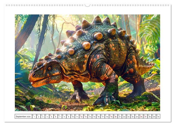Produktbild: Vergessene Wunder - Ein Jahr mit ausgestorbenen Tieren (Wandkalender 2026 DIN A2 quer), CALVENDO Monatskalender