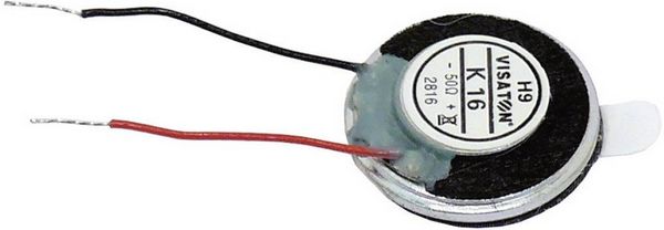 Produktbild: Visaton K 16 - 50 Ohm 0.63 Zoll 1.6cm Kleinlautsprecher 0.5W 50Ω