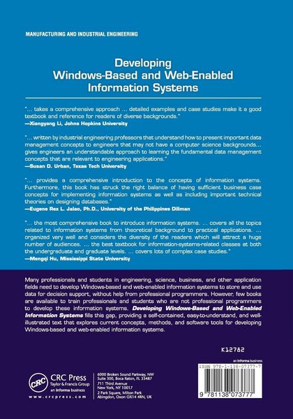 Produktbild: Developing Windows-Based and Web-Enabled Information Systems