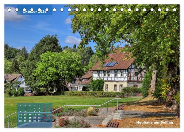 Produktbild: M&auml;rchenhaftes Weserbergland (Tischkalender 2026 DIN A5 quer), CALVENDO Monatskalender