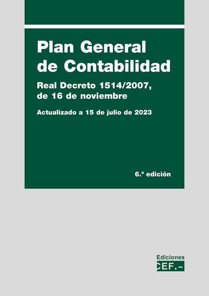 Produktbild: Plan General de Contabilidad