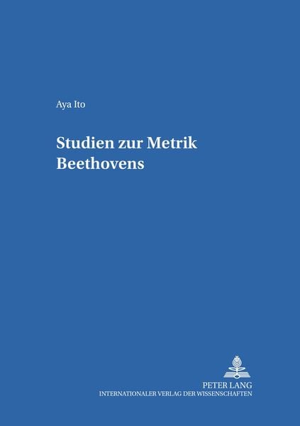 Produktbild: Studien zur Metrik Beethovens