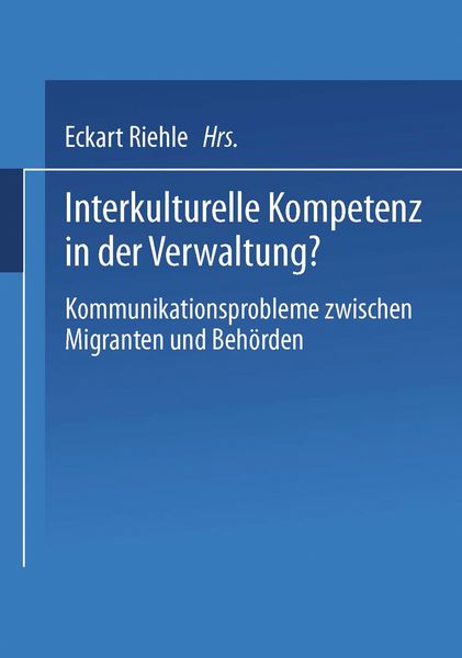 Produktbild: Interkulturelle Kompetenz in der Verwaltung?