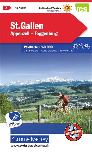 Produktbild: Radwanderkarte St. Gallen - Appenzell - Toggenburg mit Ortsindex (7)