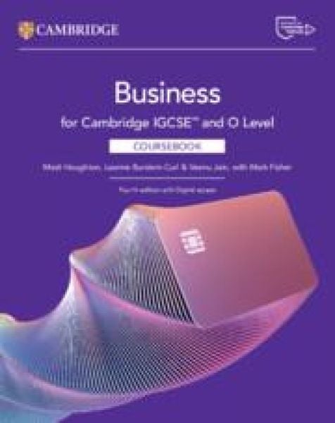 Produktbild: Cambridge Igcse(tm) and O Level Business Coursebook with Digital Access (2 Years)
