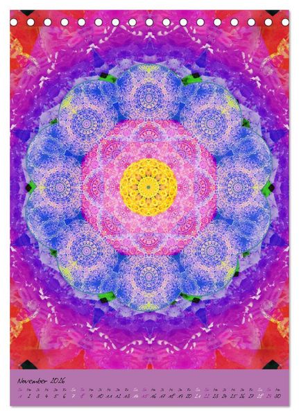 Produktbild: BLUMEN MANDALAS (Tischkalender 2026 DIN A5 hoch), CALVENDO Monatskalender