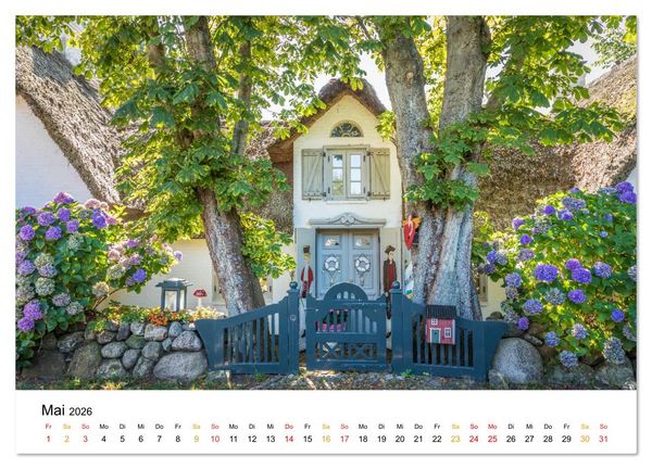 Produktbild: Sylter Friesenh&auml;user (Wandkalender 2026 DIN A2 quer), CALVENDO Monatskalender
