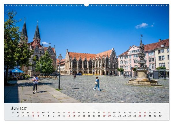 Produktbild: Braunschweig - Stadt des L&ouml;wen (hochwertiger Premium Wandkalender 2027 DIN A2 quer), Kunstdruck in Hochglanz