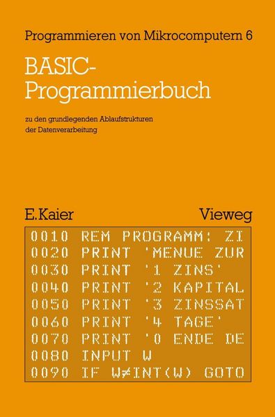 Produktbild: BASIC-Programmierbuch