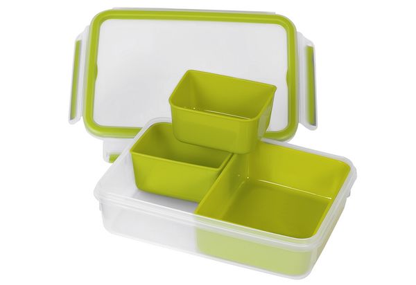 Produktbild: EMSA Snackbox mit 3 Eins&auml;tzen Clip + go Snackbox mit 3 Eins&auml;tzen Clip + go