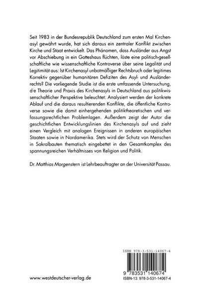 Produktbild: Kirchenasyl in der Bundesrepublik Deutschland