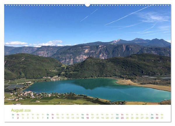 Produktbild: Der Kalterer See - Sch&ouml;nheit in S&uuml;dtirols S&uuml;den (hochwertiger Premium Wandkalender 2026 DIN A2 quer), Kunstdruck in Hochglanz