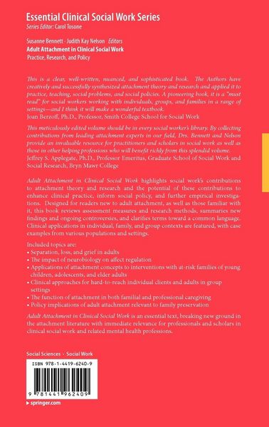 Produktbild: Adult Attachment in Clinical Social Work
