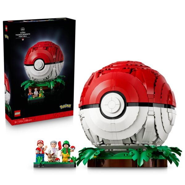 Produktbild: LEGO Pok&eacute;mon Pok&eacute;ball mit Beeindruckenden Trainermomenten Modellbau 72154