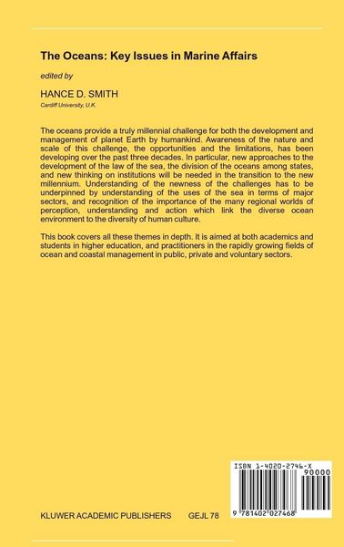 Produktbild: The Oceans: Key Issues in Marine Affairs
