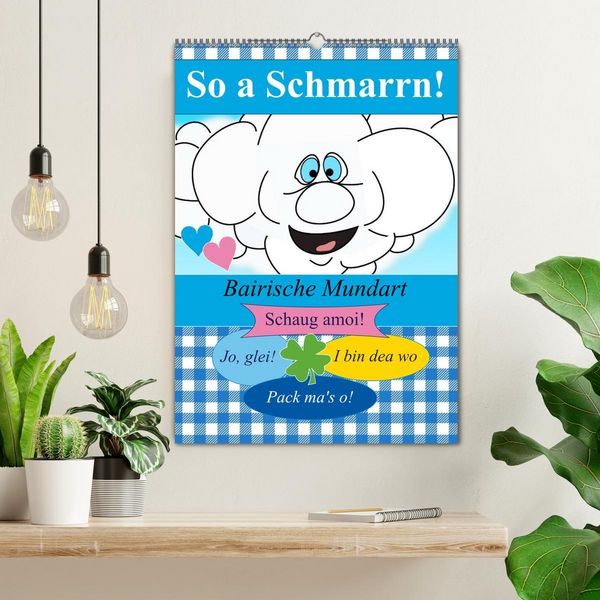 Produktbild: So a Schmarrn! Bairische Mundart (Wandkalender 2026 DIN A2 hoch), CALVENDO Monatskalender