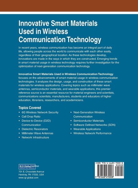 Produktbild: Innovative Smart Materials Used in Wireless Communication Technology