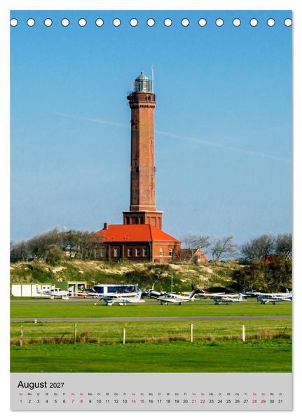 Produktbild: Leuchtt&uuml;rme an der Nordsee (Tischkalender 2027 DIN A5 hoch), CALVENDO Monatskalender
