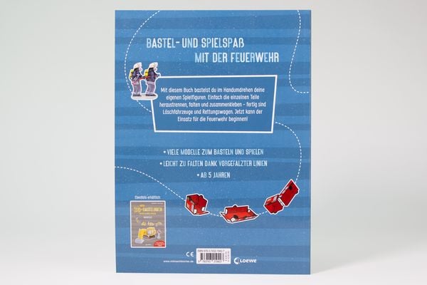 Produktbild: Mein 3D-Bastelbuch - Falten, kleben, spielen - Feuerwehr