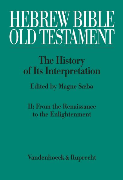 Produktbild: Hebrew Bible / Old Testament: The History of Its Interpretation