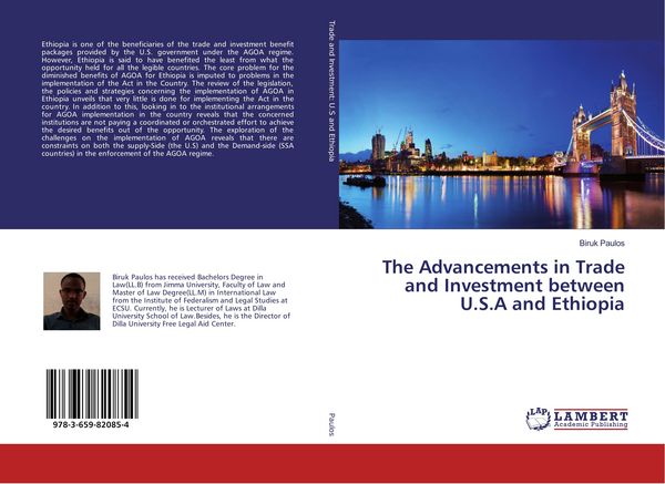 Produktbild: The Advancements in Trade and Investment between U.S.A and Ethiopia