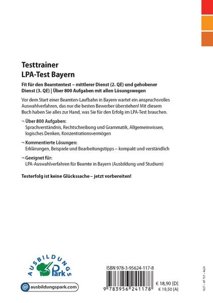 Testtrainer LPA-Test Bayern