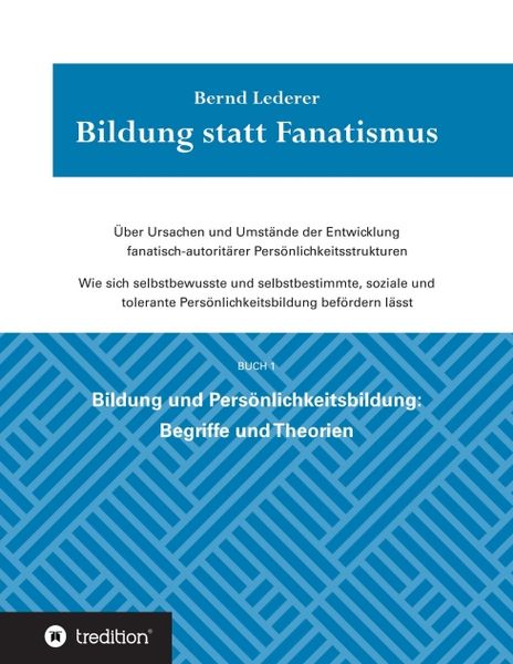 Produktbild: Bildung statt Fanatismus