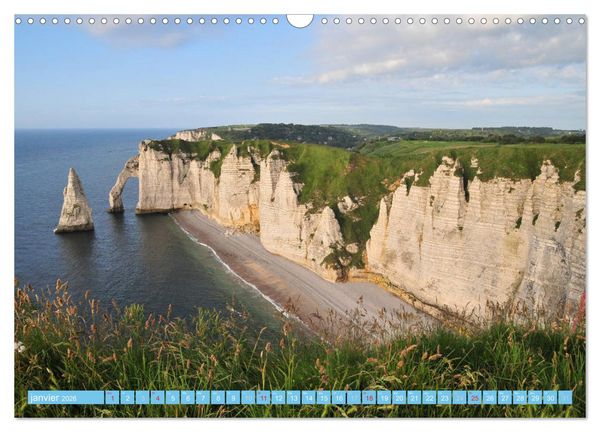 Produktbild: D&eacute;couvrez la Normandie (Calendrier mural 2026 DIN A3 vertical), CALVENDO calendrier mensuel