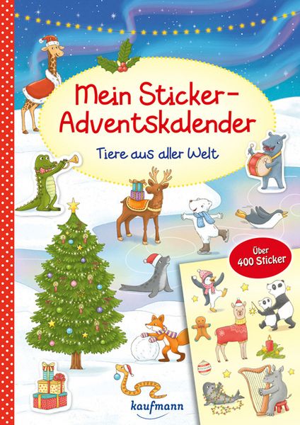 Mein Sticker-Adventskalender – Tiere aus aller Welt