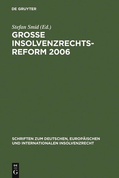 Produktbild: Gro&szlig;e Insolvenzrechtsreform 2006