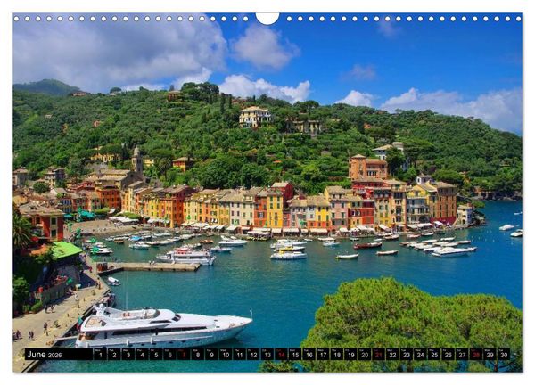 Produktbild: Riviera di Levante The Coast of Liguria (Wall Calendar 2026 DIN A3 landscape), CALVENDO 12 Month Wall Calendar