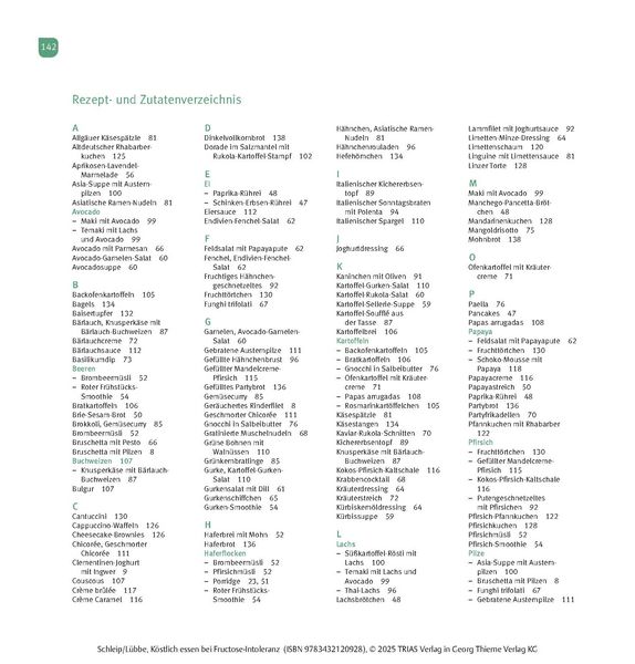 Produktbild: K&ouml;stlich essen Fructoseintoleranz