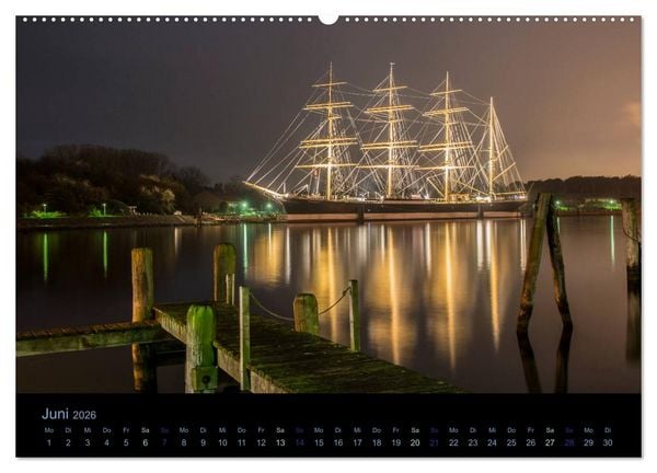 Produktbild: Segelschiffe - Maritime Details (Wandkalender 2026 DIN A2 quer), CALVENDO Monatskalender
