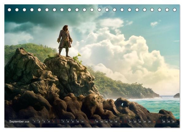 Produktbild: Eine Reise durch die Weltliteratur (Tischkalender 2026 DIN A5 quer), CALVENDO Monatskalender