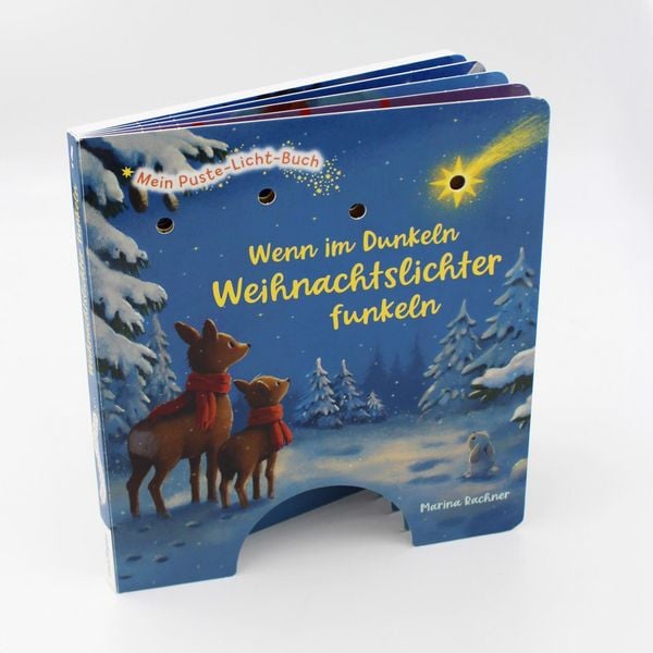 Produktbild: Mein Puste-Licht-Buch: Wenn im Dunkeln Weihnachtslichter funkeln